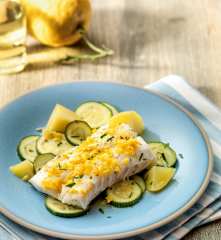 Bacalao con mantequilla de cítricos