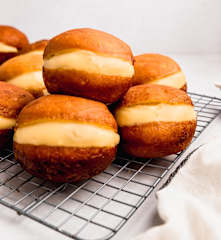 Berlines con crema pastelera