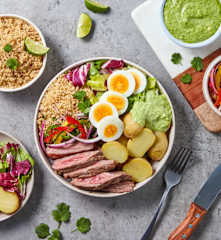 Peruvian Steak Bowl with Aji Verde