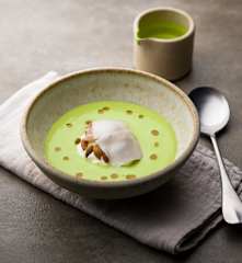 Pea and Lardo Soup