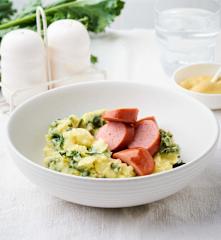 Boerenkoolstamppot met Rookworst en Mosterd