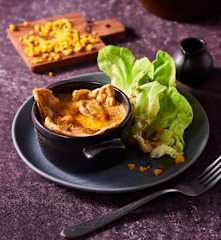 Kalbsragout mit Blätterteig