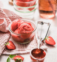 Sorbet à la fraise