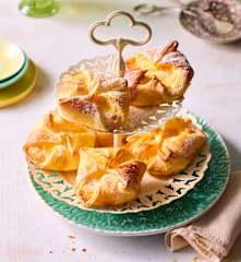 Quark-Blätterteig-Taschen mit Mandarinen