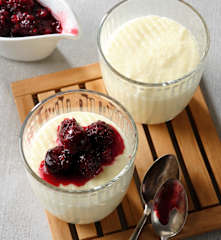 Pudding à la semoule et à la crème