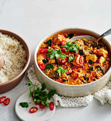 Paneer masala & steamed rice