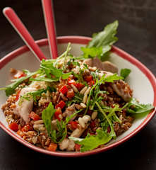 Spelt and chicken salad