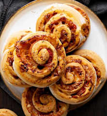 Hot Honey Pepperoni Pizza Rolls