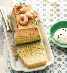 Salmon Terrine with Peppered Crème Fraîche