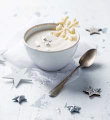 Crema de arroz con leche de coco