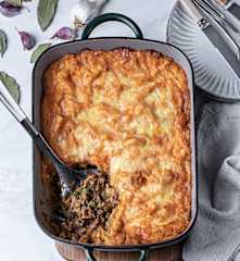 Cheddar Cheese and Lamb Shepherd's Pie