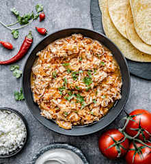 Shredded Chicken in Tomato Sauce (Tinga de Pollo)