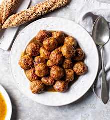Polpette di tonno in salsa allo zafferano