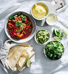 Lamb fajitas