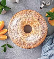 Queque de naranja sin lactosa