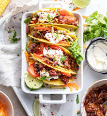 Vegetable and Kidney Bean Tacos (TM5)