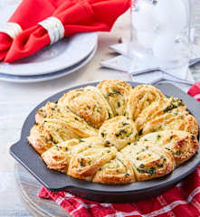 Rollitos de pan con parmesano y perejil