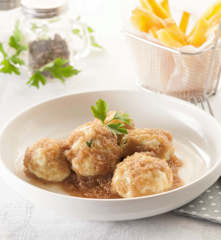 Albóndigas de bacalao con reducción de Pedro Ximénez