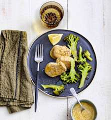 Filet mignon de porc mariné et brocoli