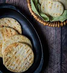 Arepas de maíz peto