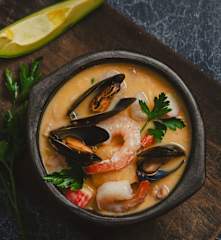 Cazuela de mariscos