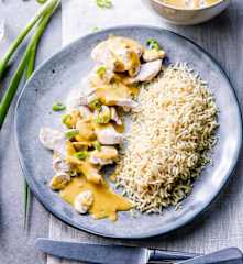 Kremalı sebzeli tavuk