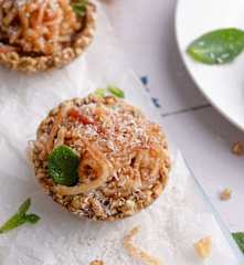 Gluten Free Spiralized Raw Apple Tarts