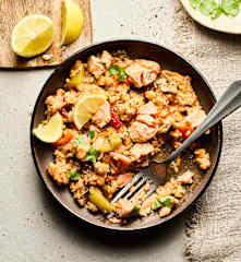 鮭魚蘑菇飯 鮭魚蘑菇飯