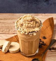 Frappe de mazapan con café