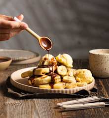 Tajskie roti z bananami