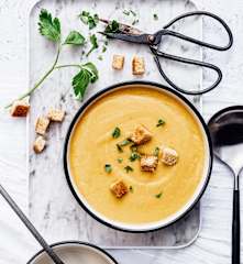 Soupe onctueuse végétarienne