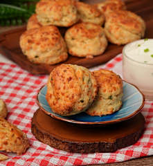 Eggless Cheese and Herb Scones