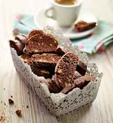 Biscotti de chocolate y pistacho