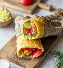 Ziemniaczana tortilla z kurczakiem i warzywami (TM7, TM6, TM5)