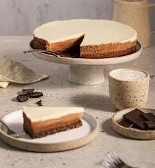 Ciasto z trzech rodzajów czekolady