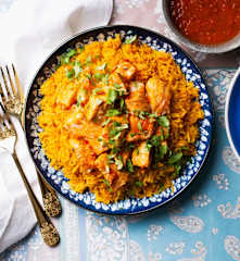 Kabsa de salmón