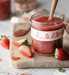 Chutney de fresas con pimienta verde