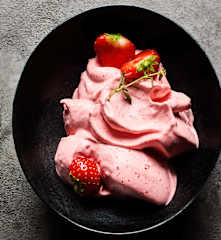 Mousse aux fruits rouges