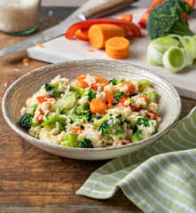 Ρύζι στο Varoma με λαχανικά και σάλτσα teriyaki