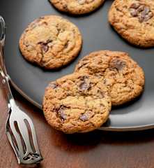 Galletas con chispas de chocolate