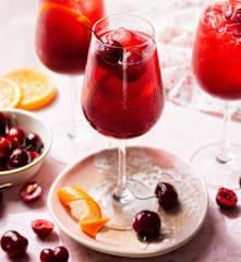 Mockail spritz de cereza