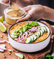 Salade de riz croustillante