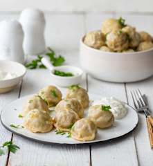 Pierogi z mięsem bez lepienia (à la pielmieni)