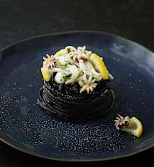 Linguine al nero di seppia