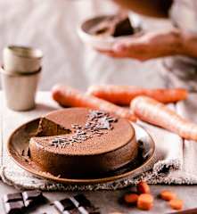 Gâteau chocolat-carotte healthy