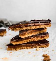 Tarta fácil de choco-manjar