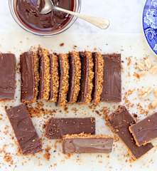 Barritas de avena y chocolate