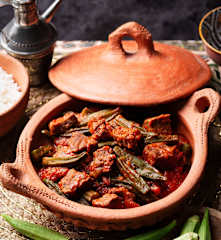 Bamia (ragoût de gombos à la viande)