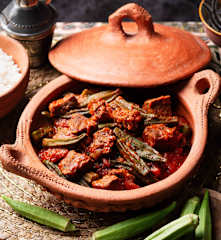 Ragoût de bœuf aux gombos (كورما الدجاج بالبامية)