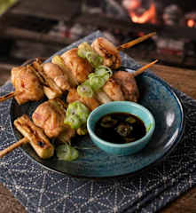 Gegrilde Kippendijspiesjes (Yakitori)